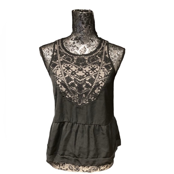 American Eagle - Boho Sleeveless Lace Top - Picture 1 of 10